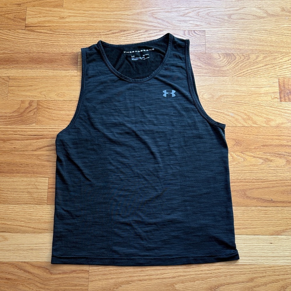 Under Armour Men's Charcoal Tank Top - Heatgear
